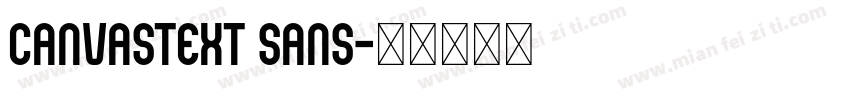 CanvasText Sans字体转换